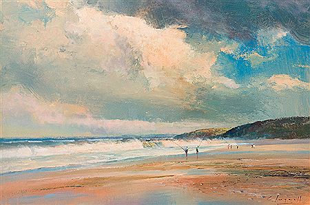 Fishing on the Beach