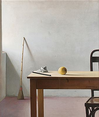 "Mesa y manzana"