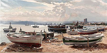Vista de Palamós by Ezequiel Torroella - Auction record, sale price, and art valuation. Compare with similar artists and explore comparable artworks.