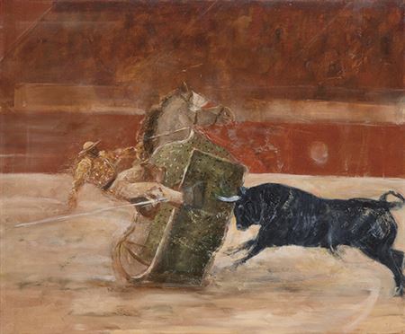 "Tauromaquia. Derribo IX" by Guillermo Delgado - Auction record, sale price, and art valuation. Compare with similar artists and explore comparable artworks.