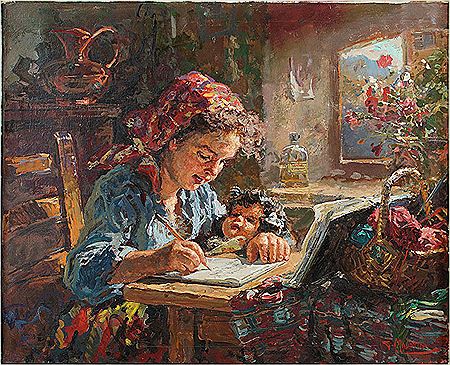 Little Girl With Doll