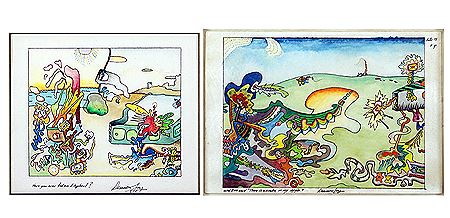 Have You Ever Fed An Elephant AND And Eve Said There's A Snake In My Apple (2) by Dennis Loy - Auction record, sale price, and art valuation. Compare with similar artists and explore comparable artworks.