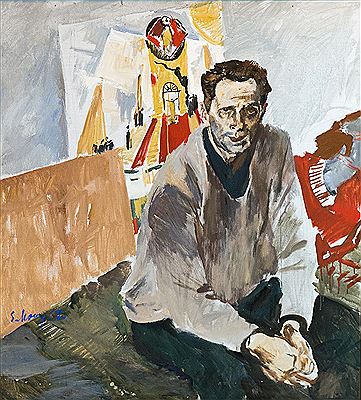 Portrait of the artist N.N. Zolotarev