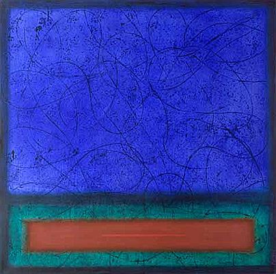 ABSTRACT WITH BLUE