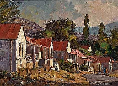 LANDSCAPE WITH HOUSES