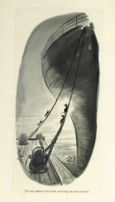 Sample artwork by Richard Decker (1907 - 1988), known for magazine cartoons, illustration - View similar artists and auction records