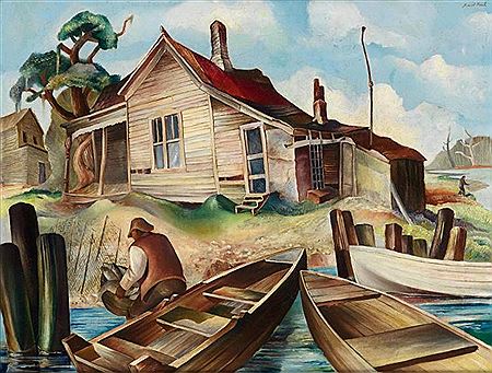 Untitled (Fisherman's House at River's Edge)
