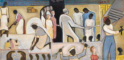 The Negro In Professional Life (Mural Study Featuring Women In The Workplace) by Thelma Streat - Auction record, sale price, and art valuation. Compare with similar artists and explore comparable artworks.