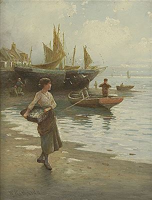 FISHERFOLK CARRYING THE DAY'S CATCH (2)
