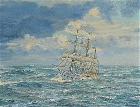 "Goélette sous voile"