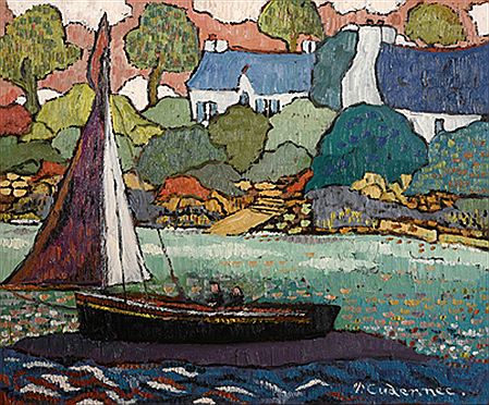 "Vieux gréement près de l'Ile aux Moines"