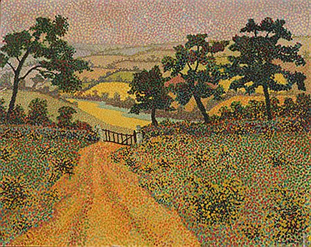 "Paysage divisionniste à la barrière" by Paul Savigny - Auction record, sale price, and art valuation. Compare with similar artists and explore comparable artworks.
