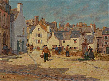 "Douarnenez, la place ensoleillée" by Paul Abram - Auction record, sale price, and art valuation. Compare with similar artists and explore comparable artworks.