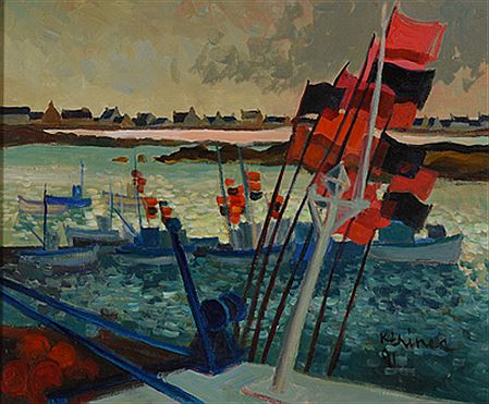 Sample artwork by Roger Kerinec (1917 - 1997), known for painting - View similar artists and auction records
