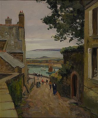 Ruelle animée au Conquet