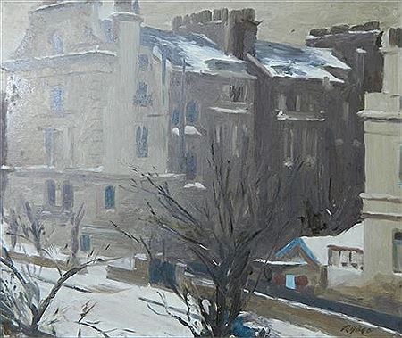 Snow in London, Notting Hill Gate, 1954 by Albert Rydge - Auction record, sale price, and art valuation. Compare with similar artists and explore comparable artworks.
