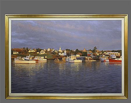 "Round Pond, Fall Morning" by William Brewster Hoyt - Auction record, sale price, and art valuation. Compare with similar artists and explore comparable artworks.