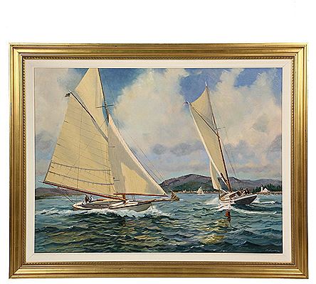"Yachting, Camden, Maine, circa 1890"