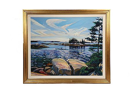 "McGuff's Return, Sand Beach" by Jill Hoy - Auction record, sale price, and art valuation. Compare with similar artists and explore comparable artworks.