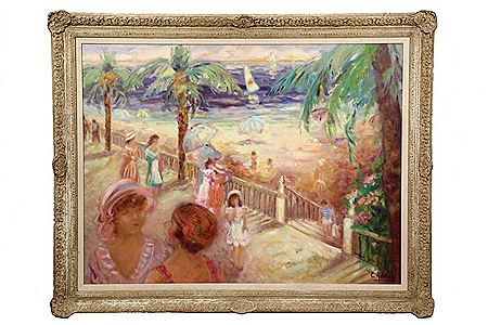"La Promenade" by Elyane Addari - Auction record, sale price, and art valuation. Compare with similar artists and explore comparable artworks.