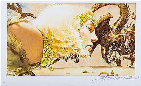 Daenerys Targaryen by Andrei Arinouchkine - Auction record, sale price, and art valuation. Compare with similar artists and explore comparable artworks.