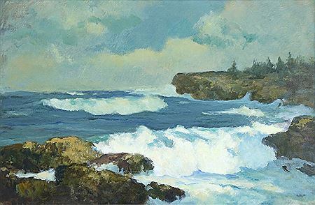 Connecticut Coastal Scene by Harry Russell Ballinger - Auction record, sale price, and art valuation. Compare with similar artists and explore comparable artworks.
