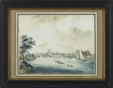 Vy av Karlstad från södra delen av Klarälven mot Västra bron by Per Nordqvist - Auction record, sale price, and art valuation. Compare with similar artists and explore comparable artworks.