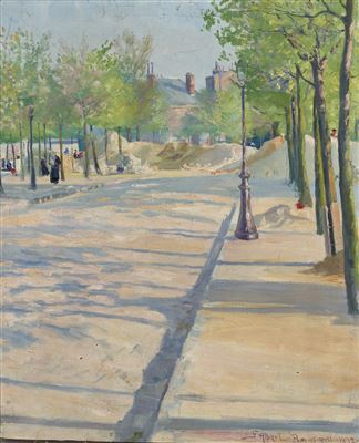 Parkmotiv från Paris