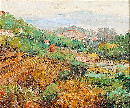 Landscape with houses
