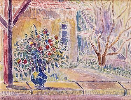 FLEURS SUR UN MURET
