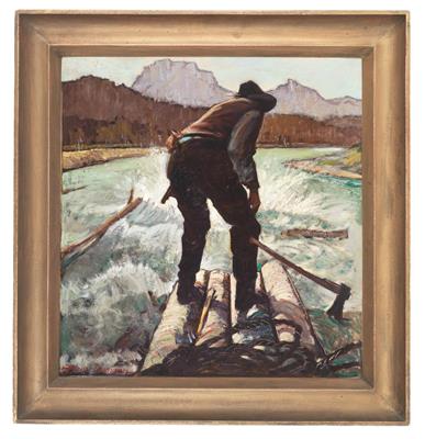 Der Flößer by Josef Heiss-Dionysen - Auction record, sale price, and art valuation. Compare with similar artists and explore comparable artworks.