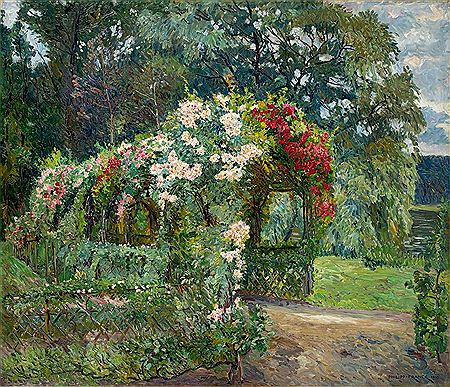 "Rosenlaube im Richter´schen Garten"