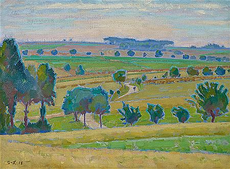 Sächsische Landschaft by Georg Luhrig - Auction record, sale price, and art valuation. Compare with similar artists and explore comparable artworks.