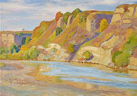 Flusslandschaft in Rumänien