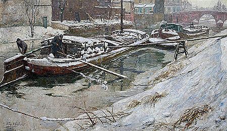 Hiver à la Lys à Gand