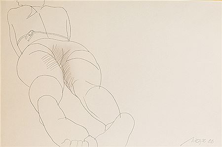 Lying nude