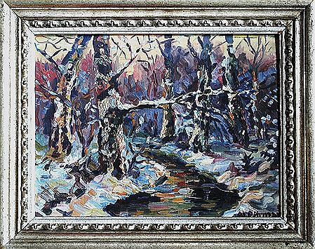 Spring in winter forest by Alois Pitmann - Auction record, sale price, and art valuation. Compare with similar artists and explore comparable artworks.