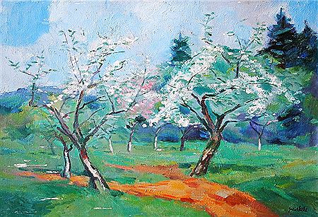 Apple trees