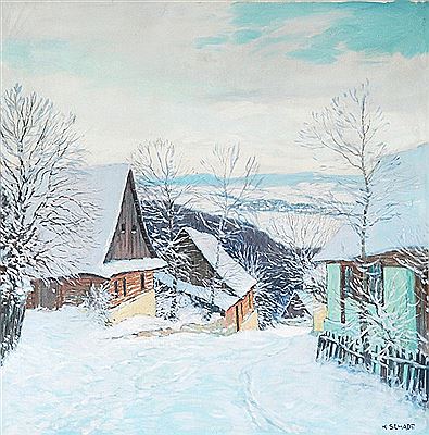 Cottages in winter