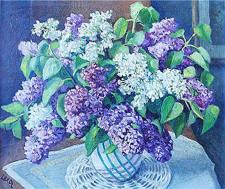 Lilacs in a vase
