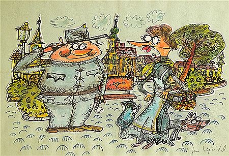 Sample artwork by Jan Vycital (Born 1942), known for painting - View similar artists and auction records