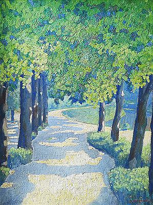 The path through alley