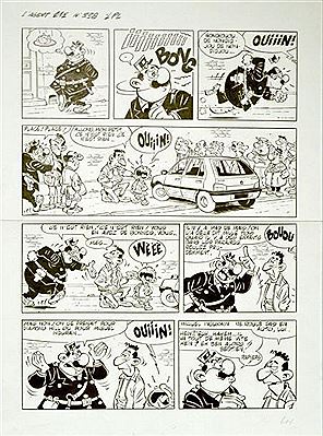 L’agent 212-Gag 338 en deux planches