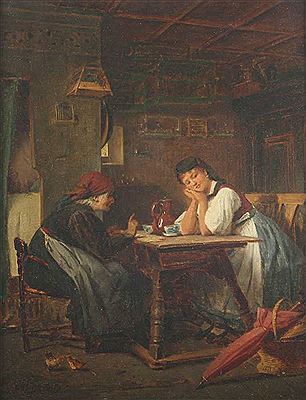 "visiting the old fortune teller" by Heindrich Ewers - Auction record, sale price, and art valuation. Compare with similar artists and explore comparable artworks.
