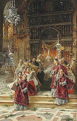 "procession in a church"