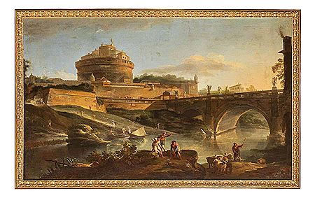 View with the Tiber and Castel Sant'Angelo