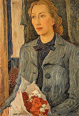 Portrait of young woman with flowers by Luigi Bassano - Auction record, sale price, and art valuation. Compare with similar artists and explore comparable artworks.