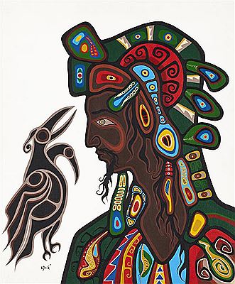 Untitled (Shaman and Raven)