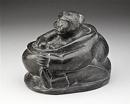 Sample artwork by Noah Nowrakudluk (Born 1916), known for sculpture - View similar artists and auction records