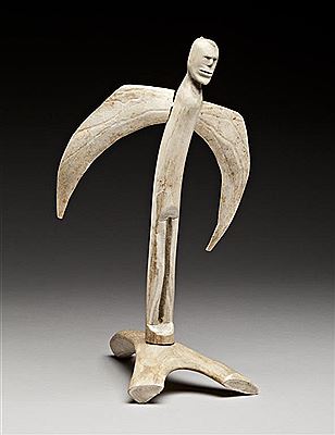 Winged Shaman by Luke Iksiktaaryuk - Auction record, sale price, and art valuation. Compare with similar artists and explore comparable artworks.